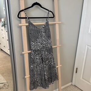 Black and White Polka Dot Mini Dress
